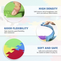 Covor puzzle educativ pentru copii, din spuma EVA 9 piese, PM9